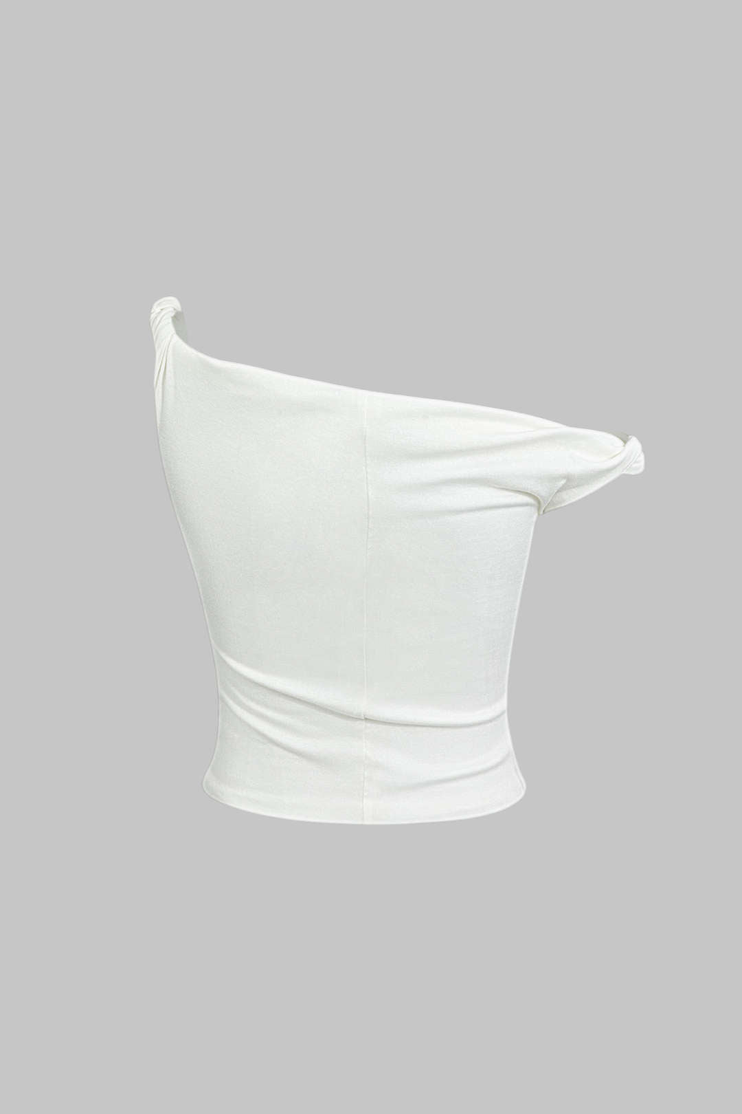 Top Asimétrico Sin Mangas Minimalista Elegante Diario