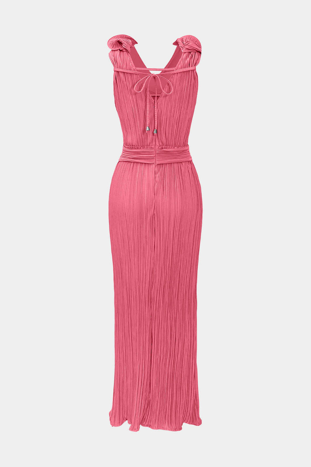 Vestido Midi Con Cuello En V Y Textura Floral 3D Sutil