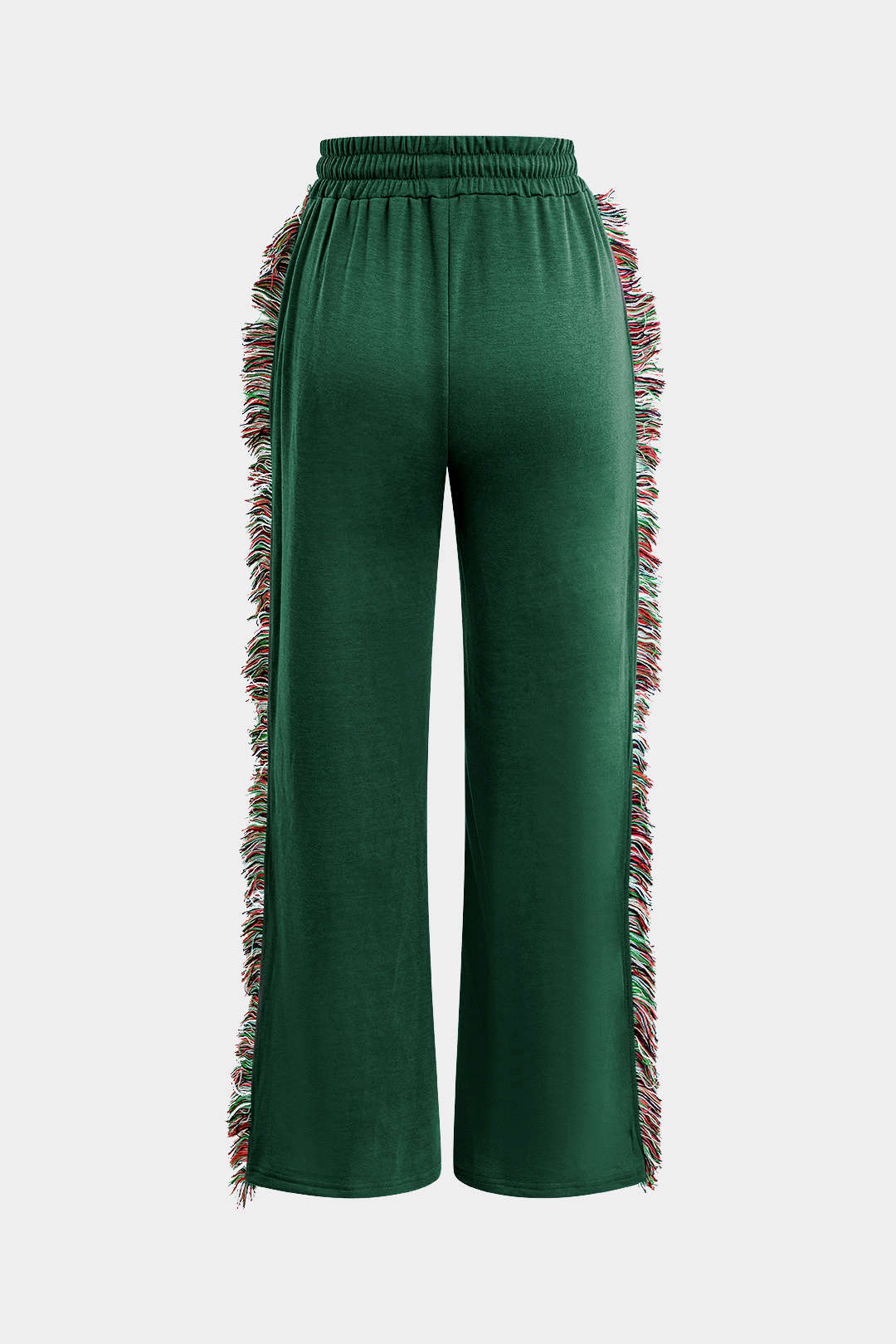 Conjunto Dos Piezas Camiseta Impresa Pantalones con Borlas