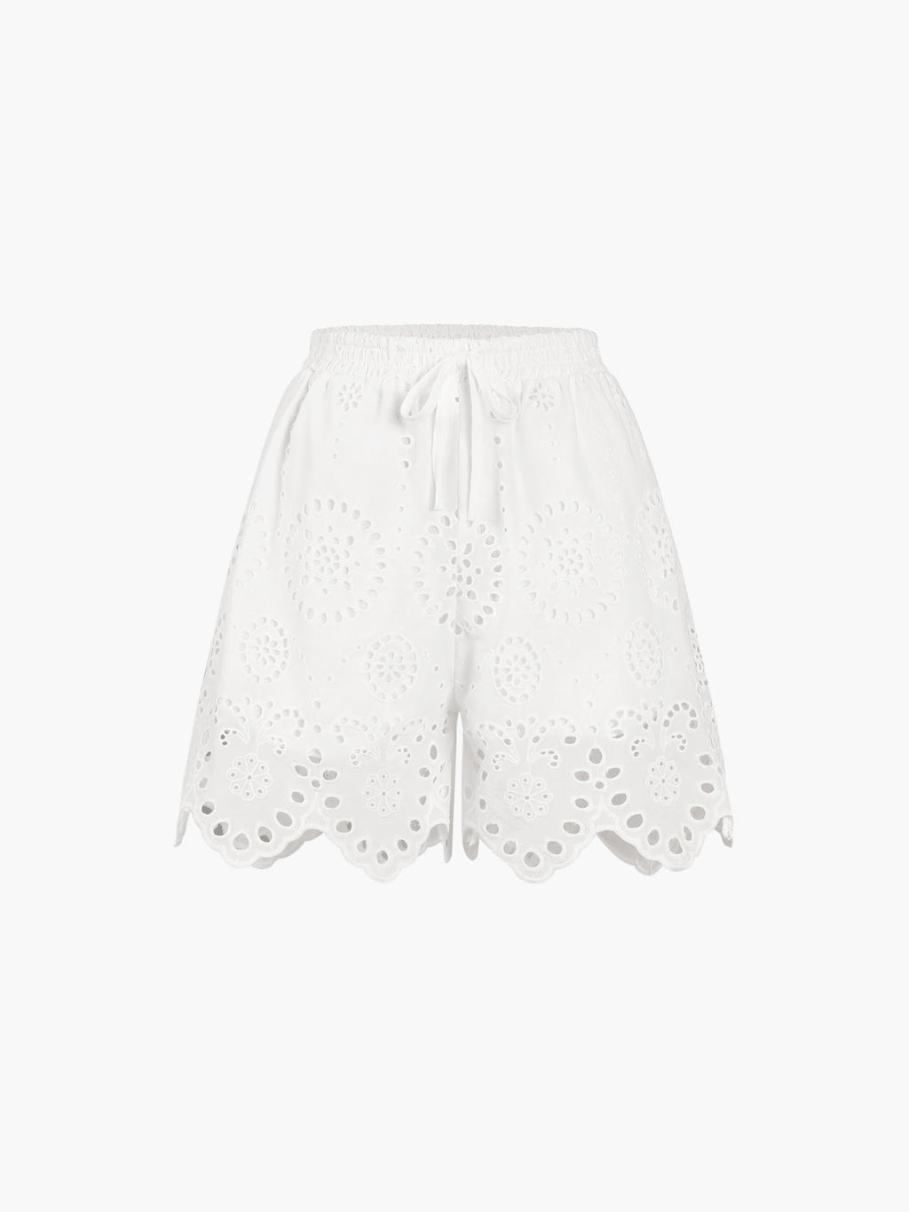 Shorts De Algodón Cintura Alta Casuales Verano Hogar