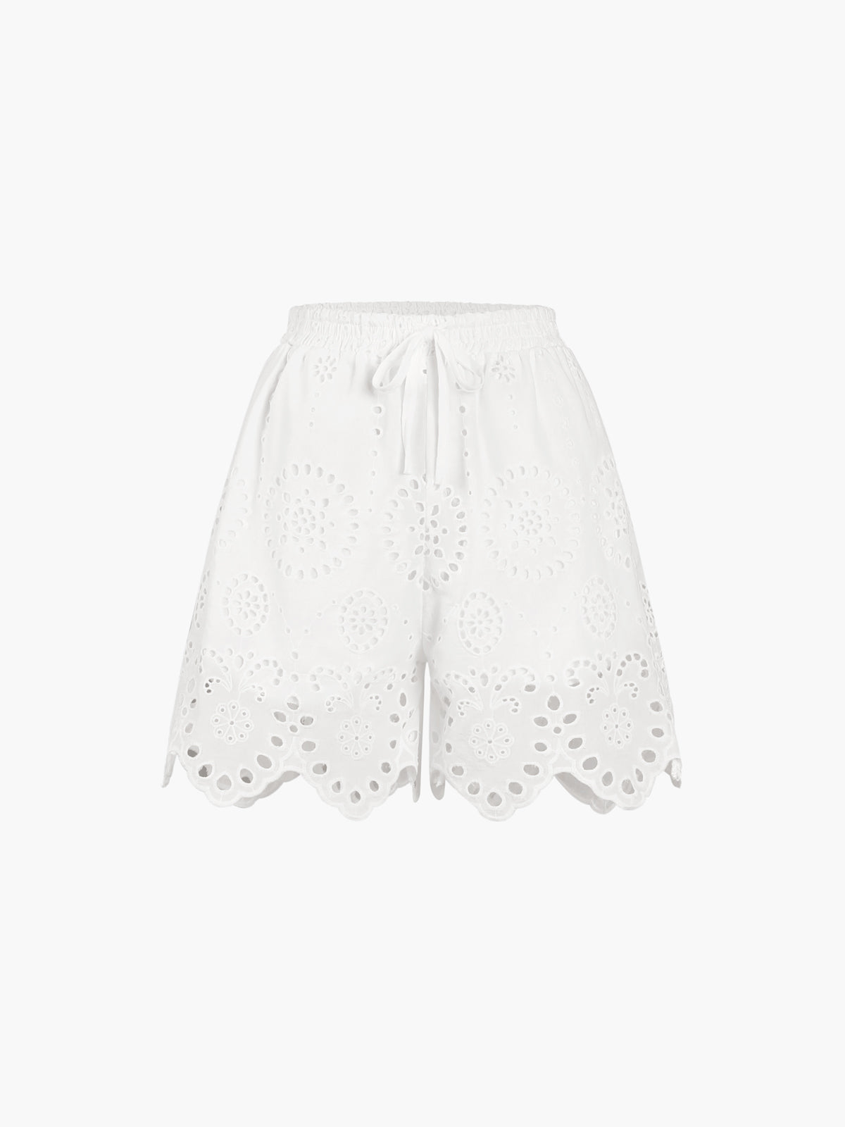 Shorts De Algodón Cintura Alta Casuales Verano Hogar