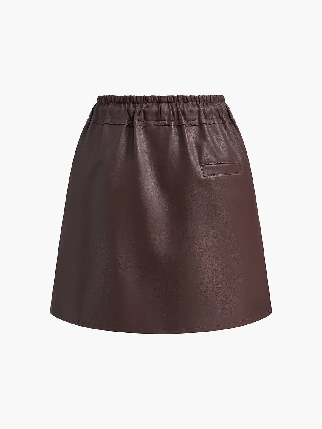 Falda Mini de Malla Silueta en A Look Cuero Elegante