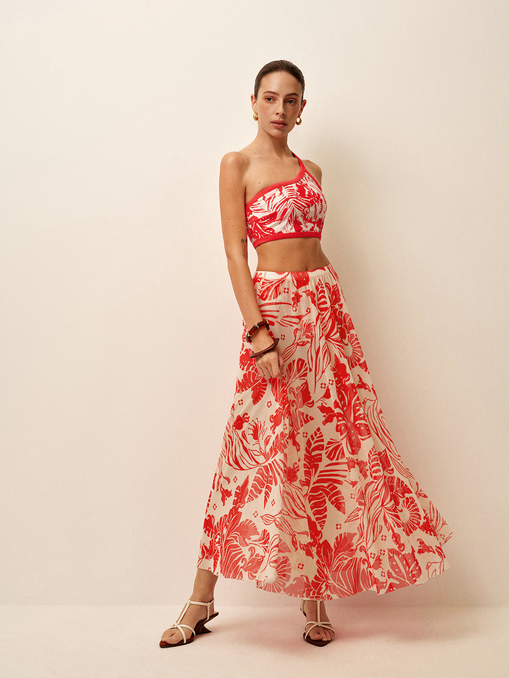 Falda Envolvente De Malla Estampada Para Vacaciones En Playa