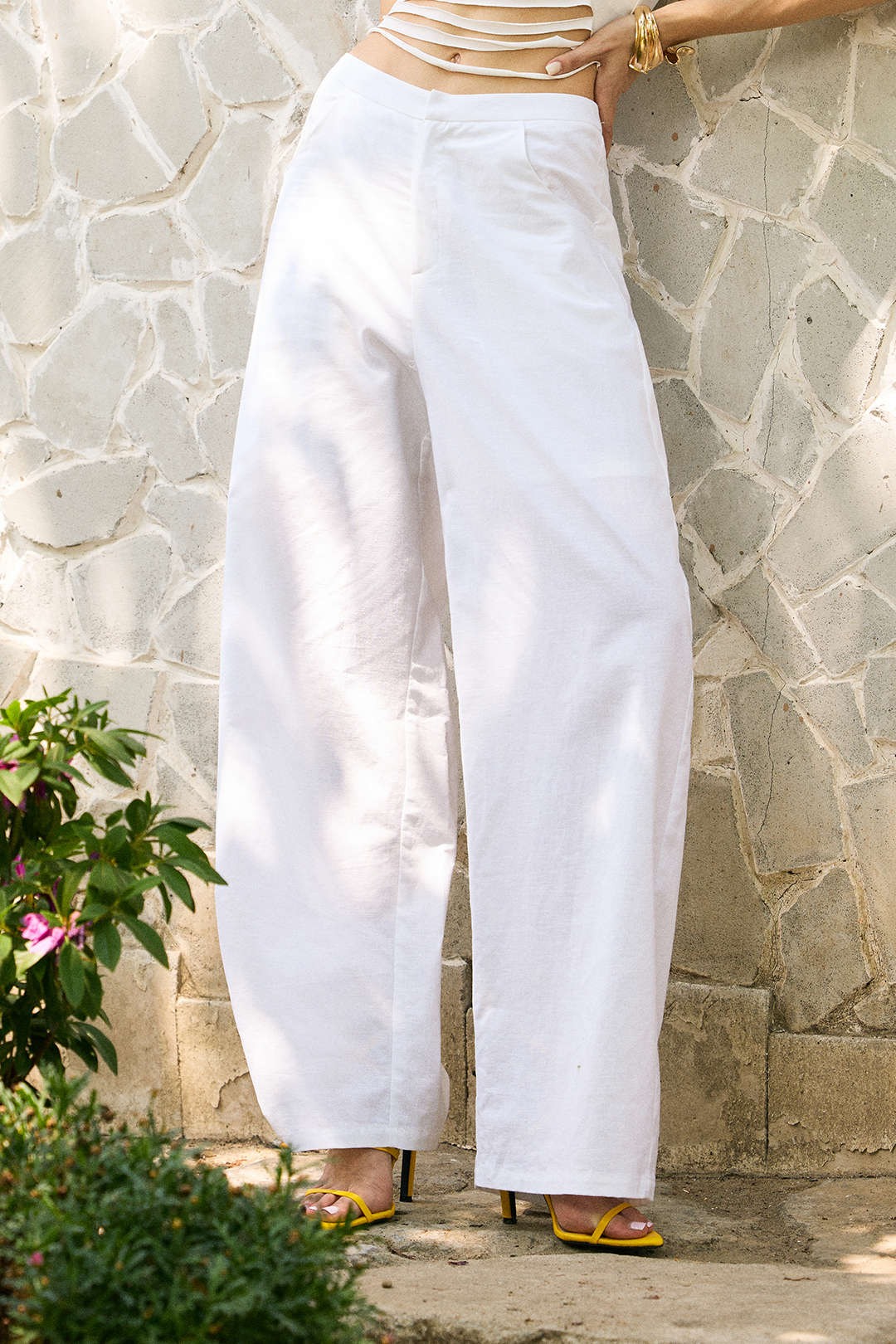 Pantalones Rectos De Lino Para Uso Diario Con Estilo