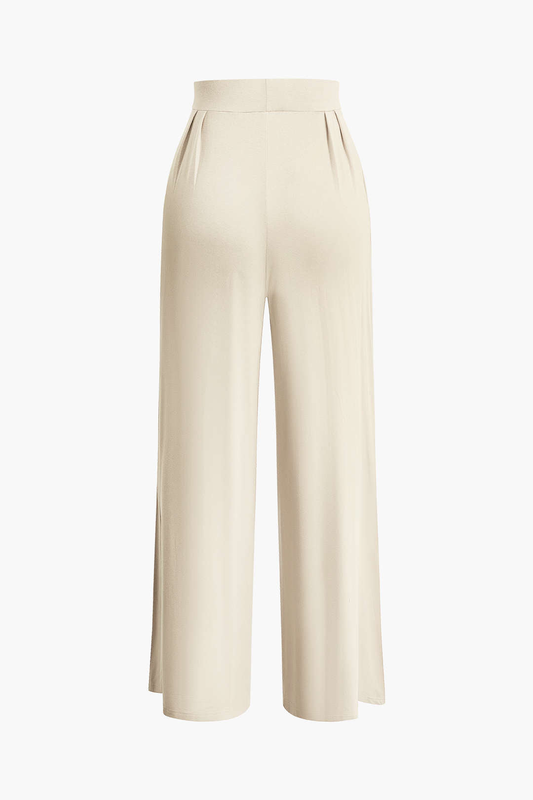 Top Tubo Con Lazo Delantero Y Volantes Y Pantalones Palazzo