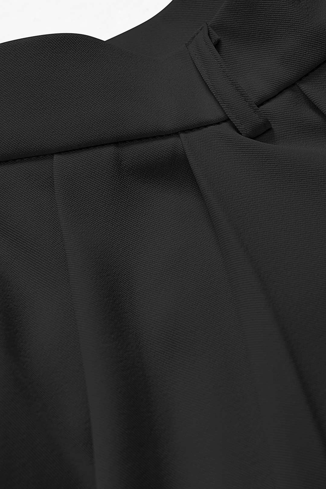 Pantalones Rectos Para Mujer Con Volante Y Drapado Brillante