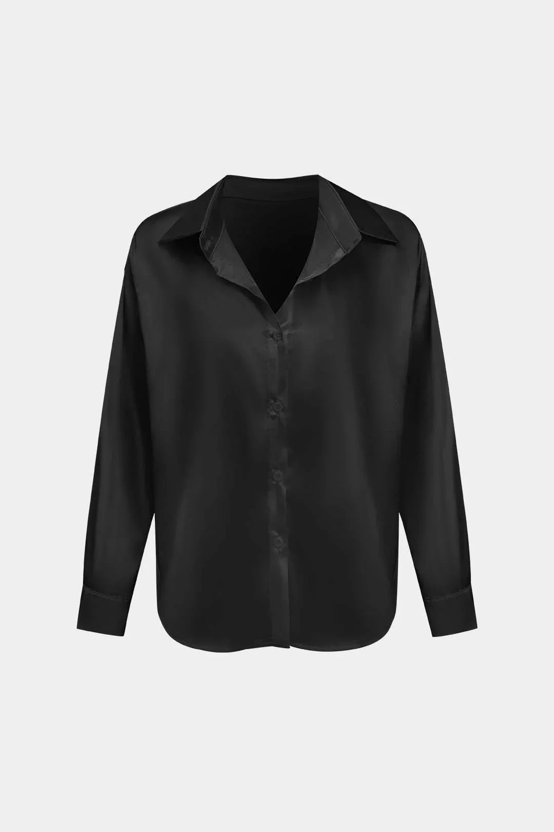 Camisa Rolen Silueta Cuello Clásico Manga Larga Cinturada