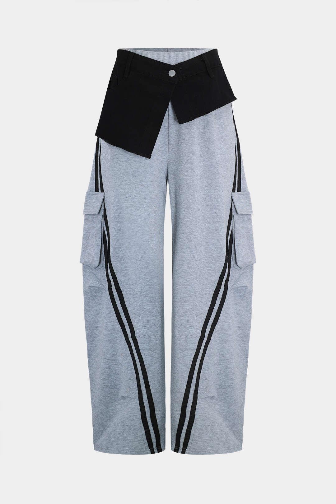 Pantalones Vaqueros Patchwork Con Bolsillos Para Mujer