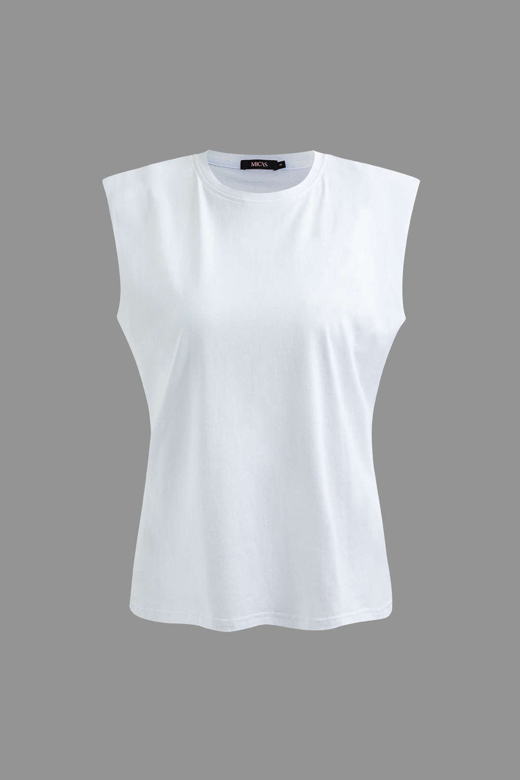 Camiseta Básica Sin Mangas Para Uso Diario Elegante Textura