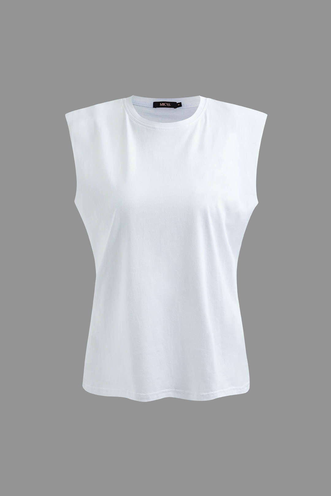 Camiseta Básica Sin Mangas Para Uso Diario Elegante Textura
