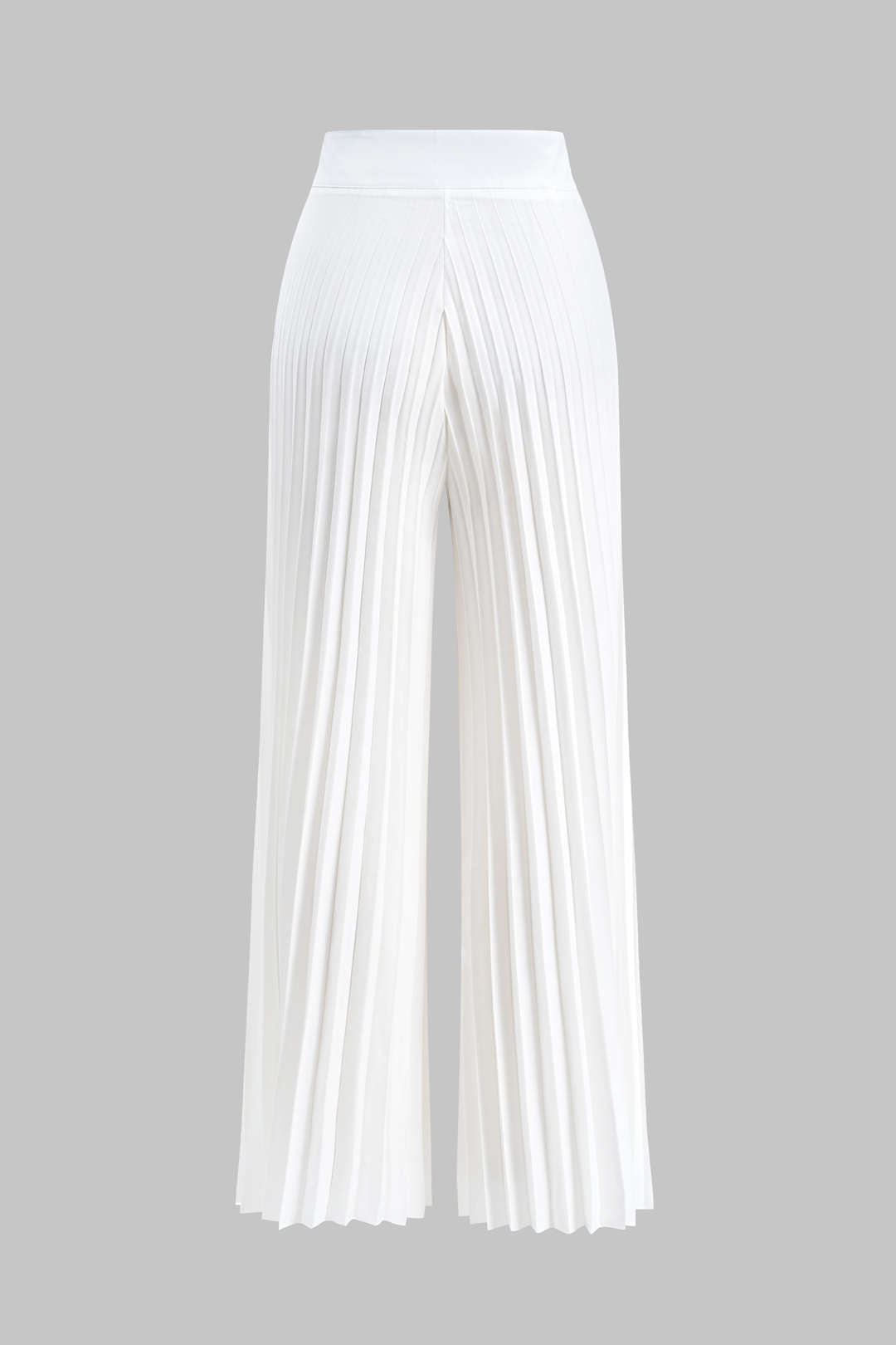 Conjunto Blusa Plisada De Contraste Y Pantalón Ancho