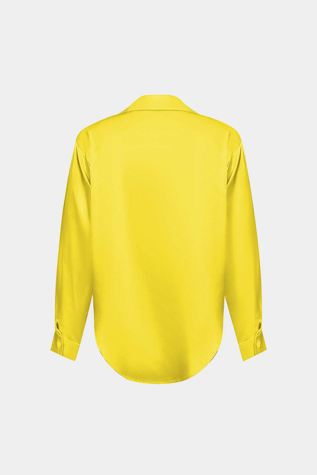 Camisa Satinada De Manga Larga Con Silueta Elegante