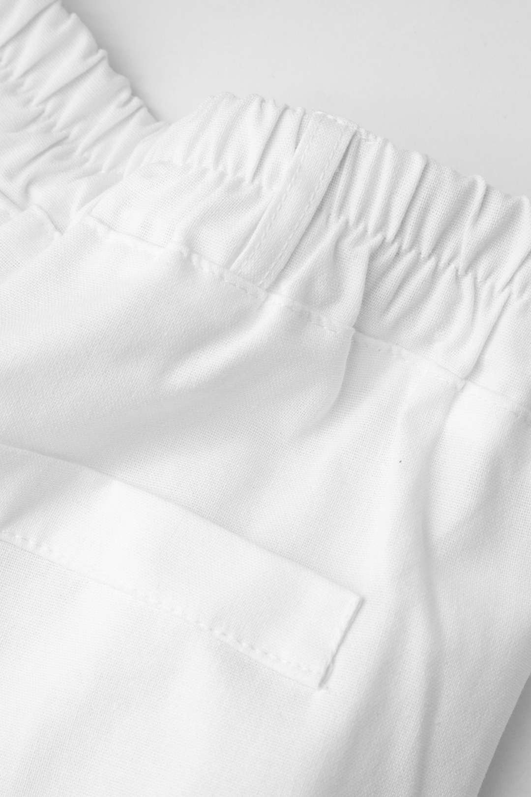 Pantalones Rectos De Mezcla De Lino Para Diario Cotidiano