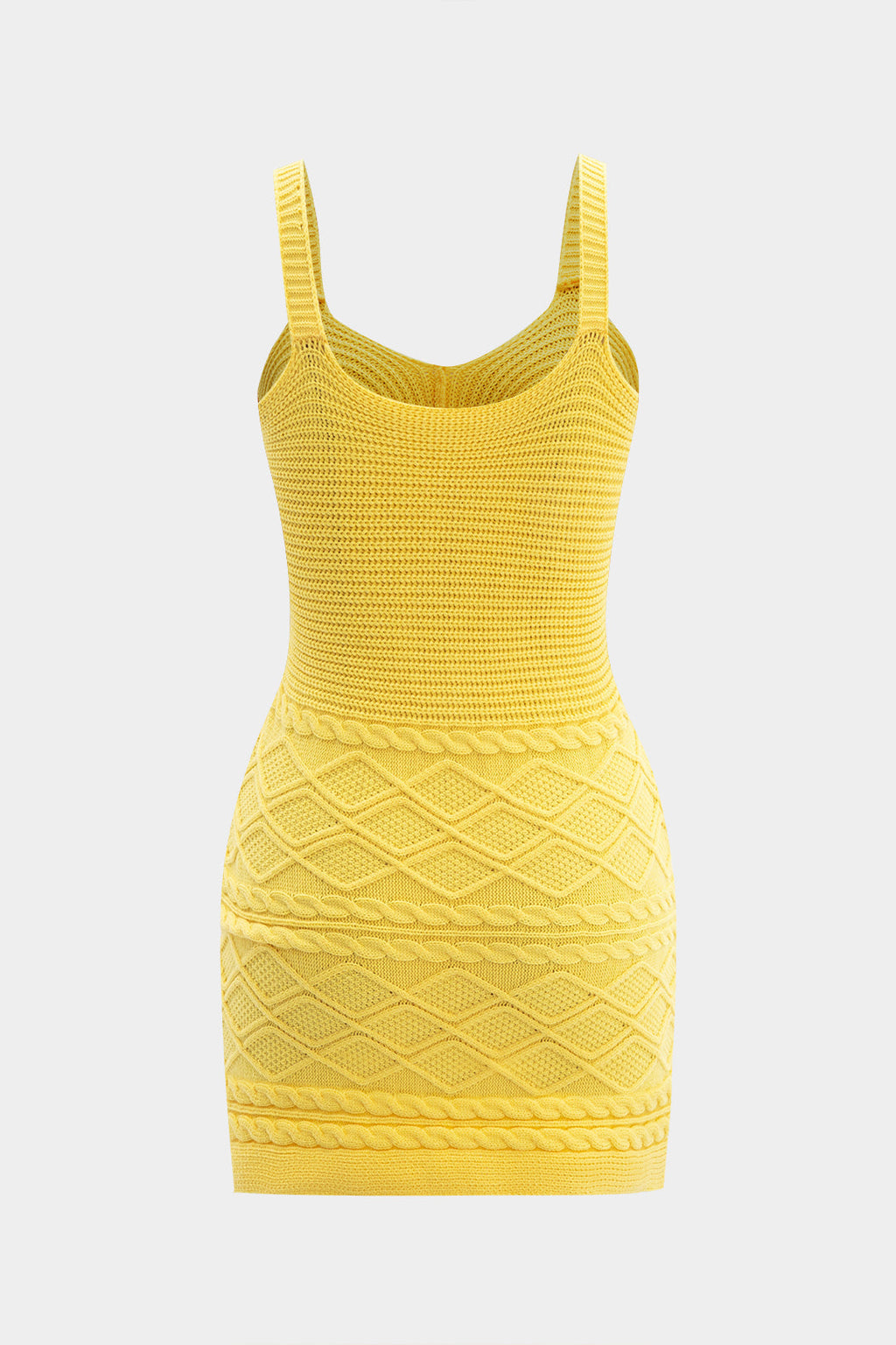 Vestido Mini de Punto Canalé Ajuste Ceñido Casual Elegante