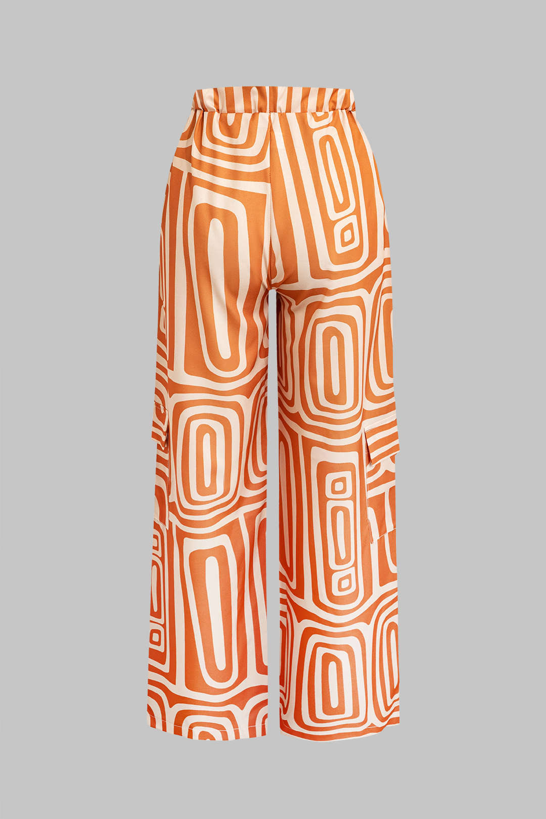 Conjunto Camisa Nudo Cálido Pantalón Estampado Artístico