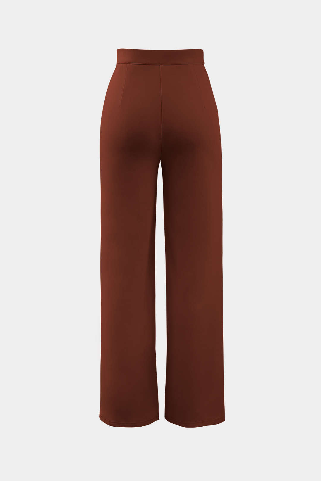 Pantalones Rectos Elegantes de Cintura Alta con Pliegues