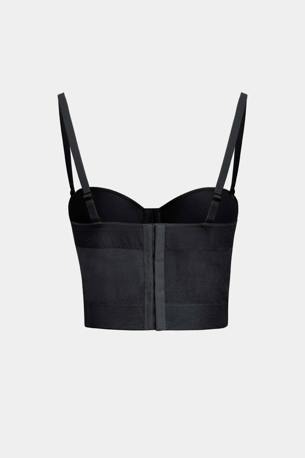 Top Bustier Con Malla Soporte Y Tela Transparente Elegante