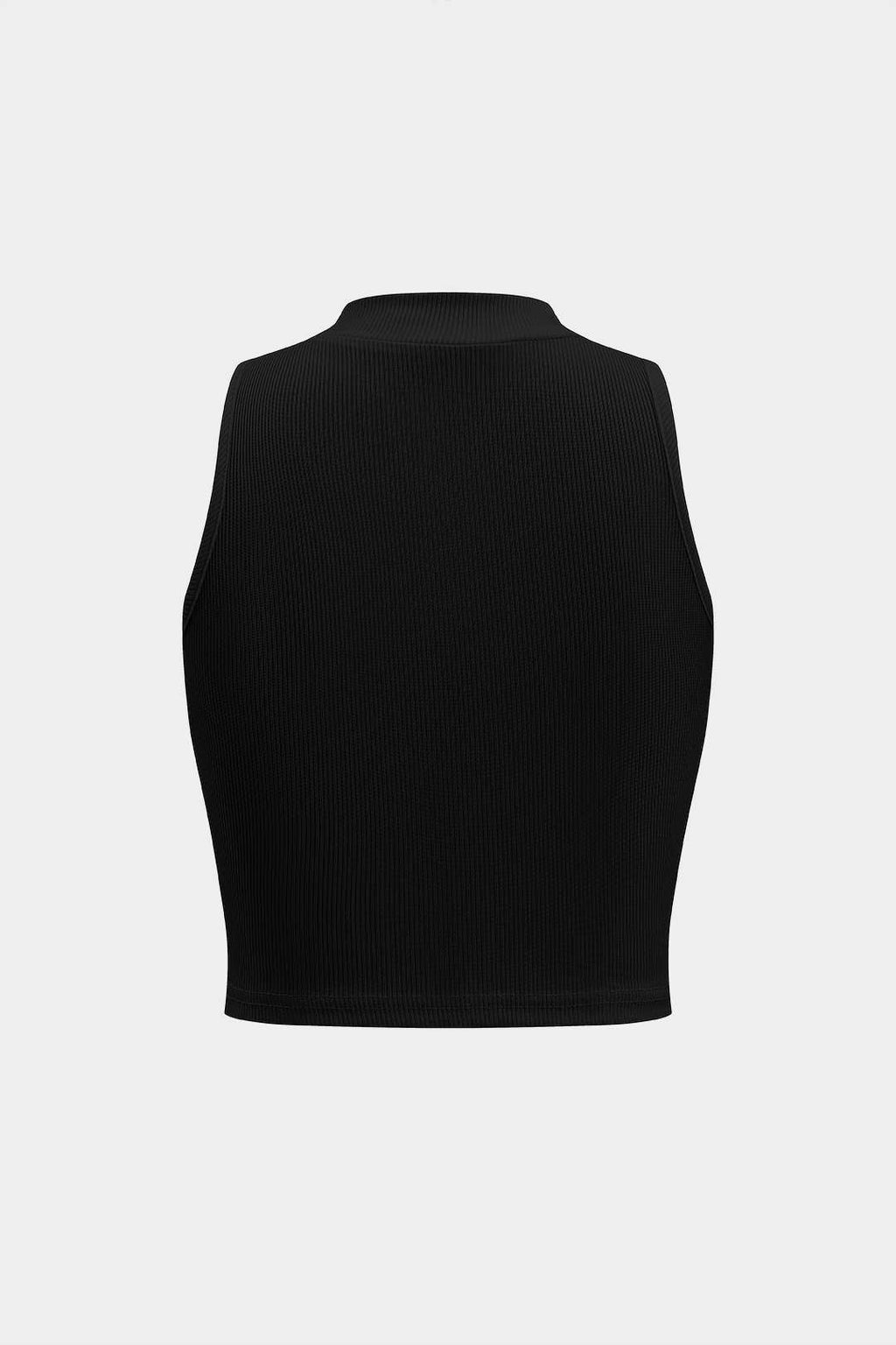 Camiseta Texturizada Sin Mangas Para Uso Diario Elegante