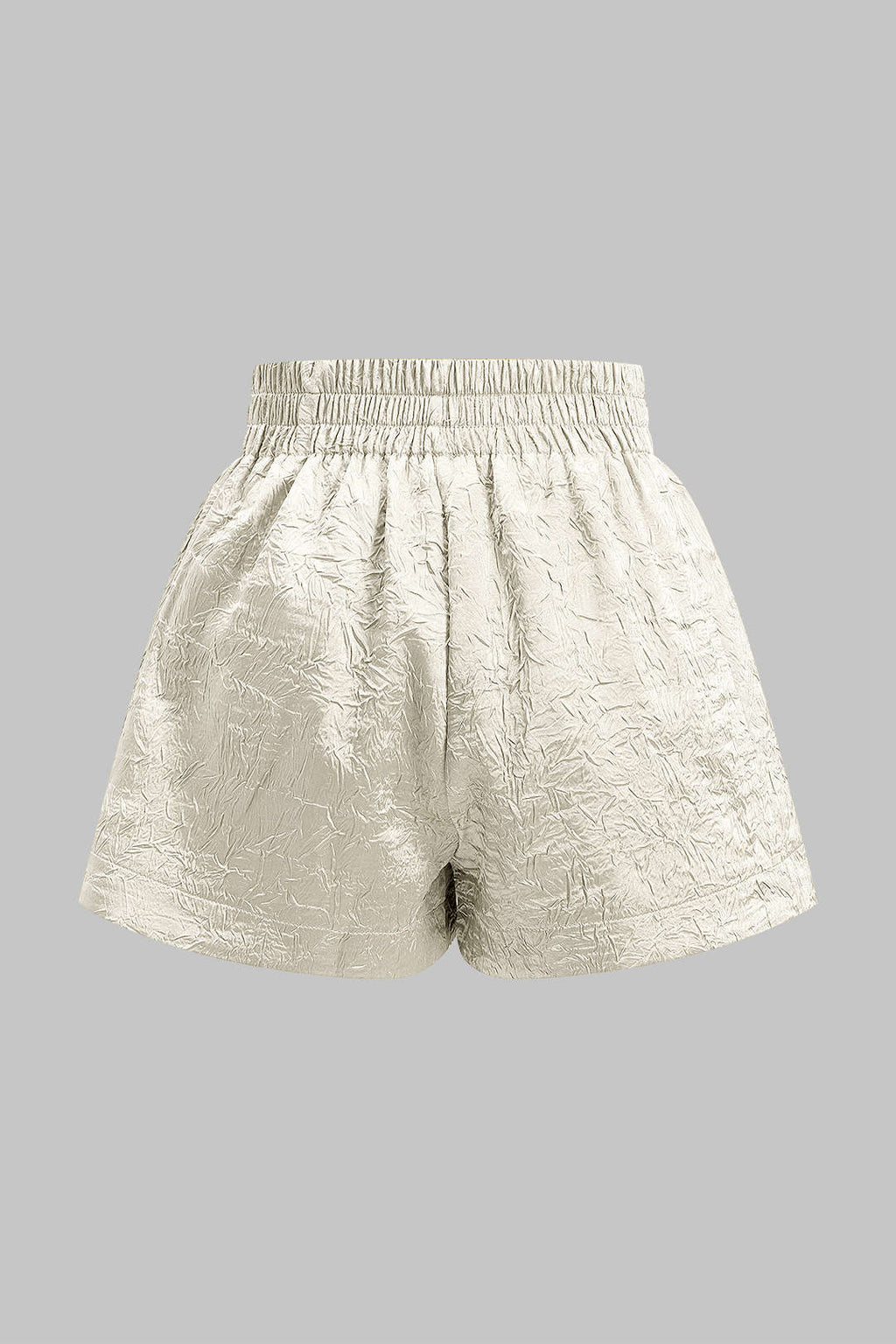 Shorts Plisados De Crepé Estampados Para Uso Diario