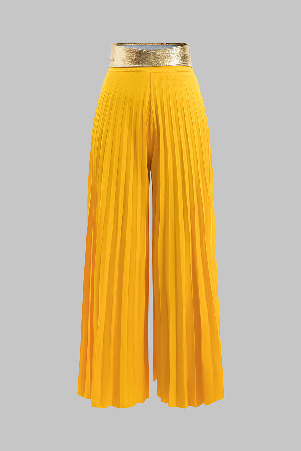 Conjunto Blusa de Tirantes con Volantes y Pantalón Plisado