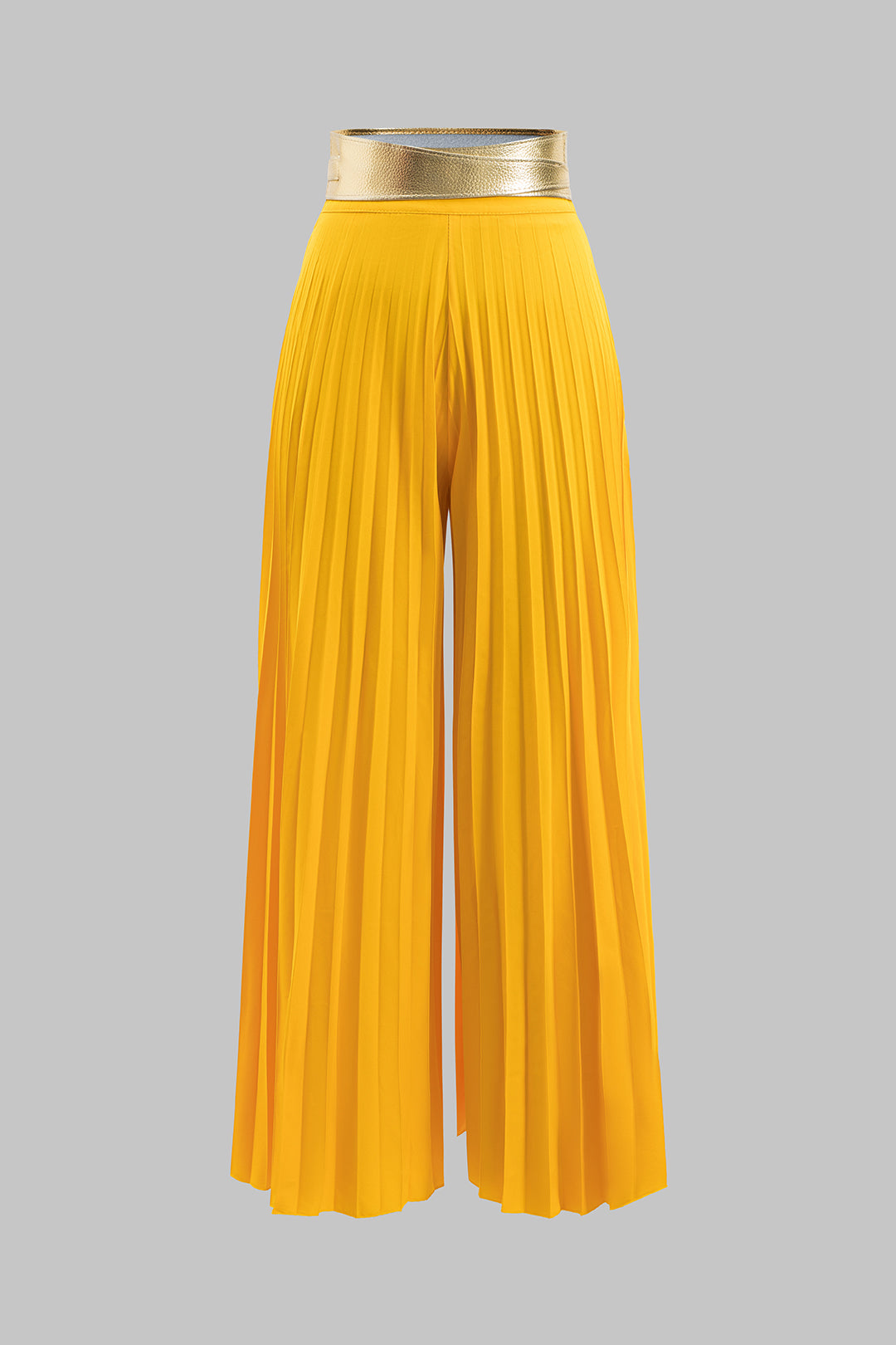 Conjunto Blusa de Tirantes con Volantes y Pantalón Plisado