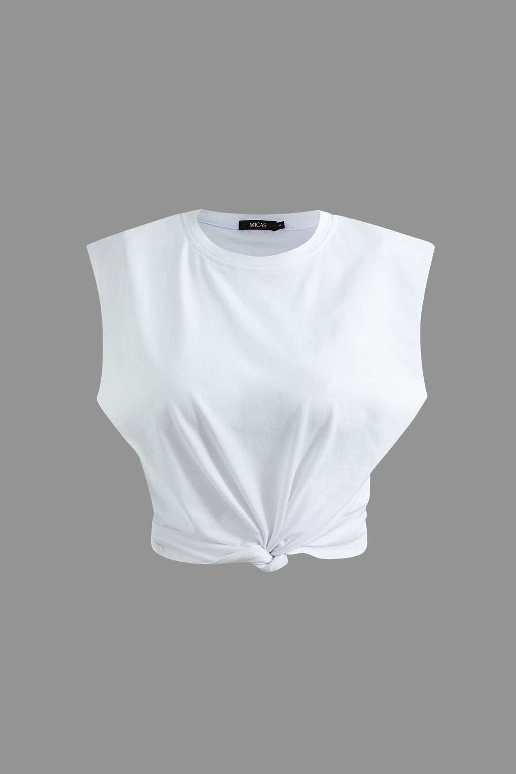 Camiseta Básica Sin Mangas Para Uso Diario Elegante Textura