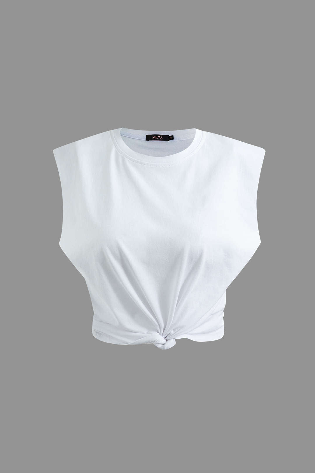 Camiseta Básica Sin Mangas Para Uso Diario Elegante Textura