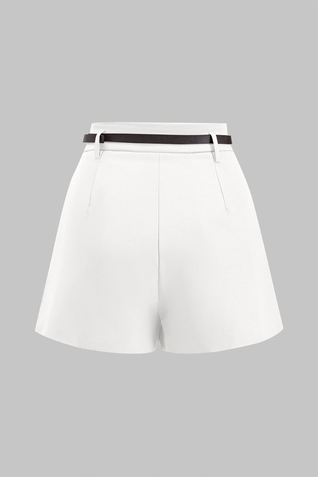 Shorts Con Cinturón Y Bolsillos Para Uso Diario Elegantes