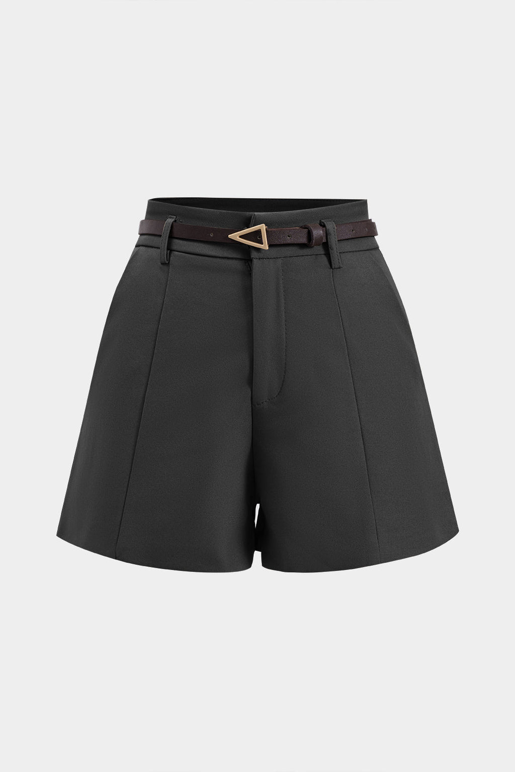 Shorts Con Cinturón Y Bolsillos Para Uso Diario Elegantes