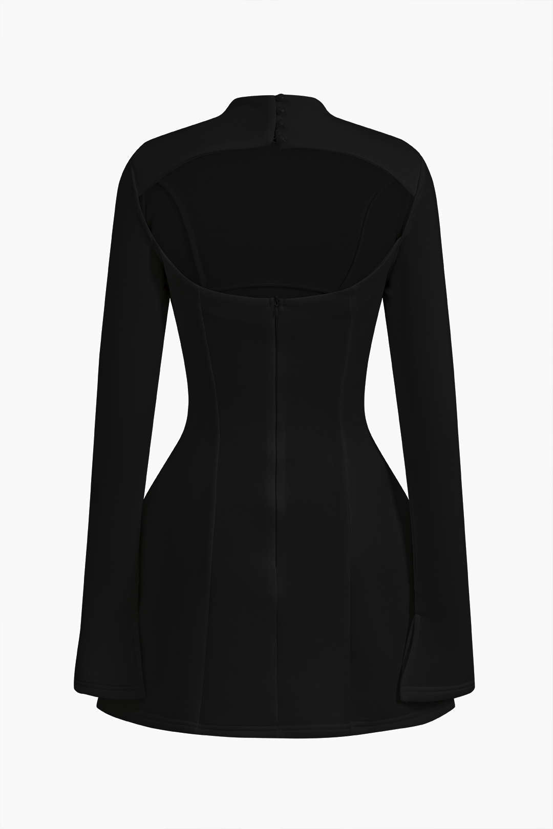 Vestido Mini Con Espalda Descubierta Silueta Baja Elegante