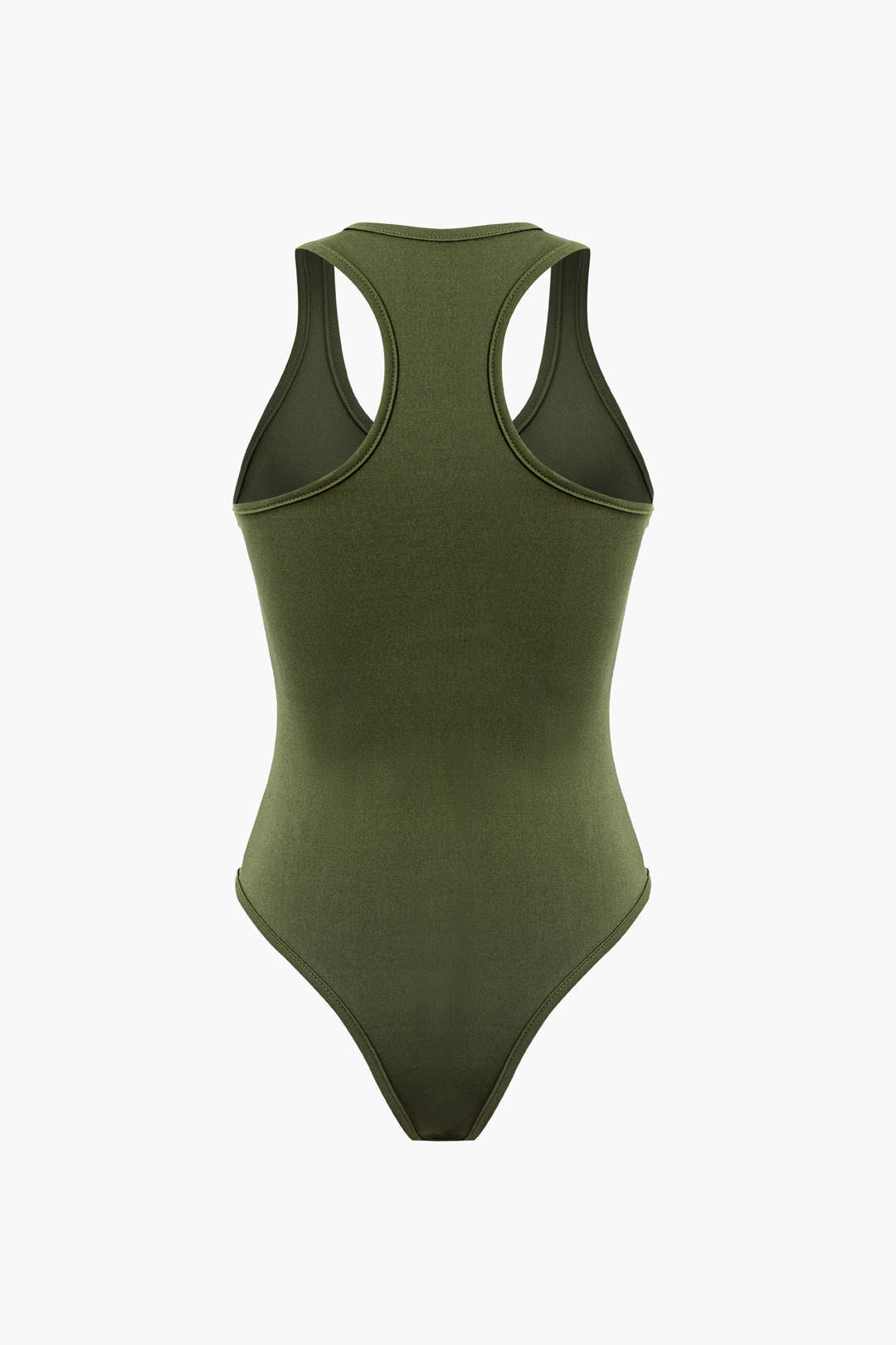 Conjunto Bodysuit Cuello Redondo Y Pantalones Rasgados Con Cordón