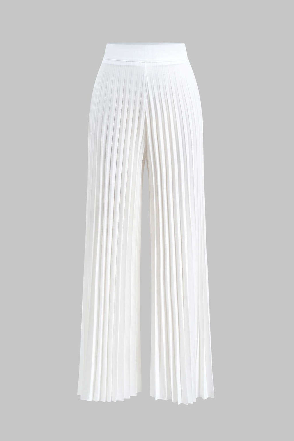 Conjunto Blusa Plisada De Contraste Y Pantalón Ancho