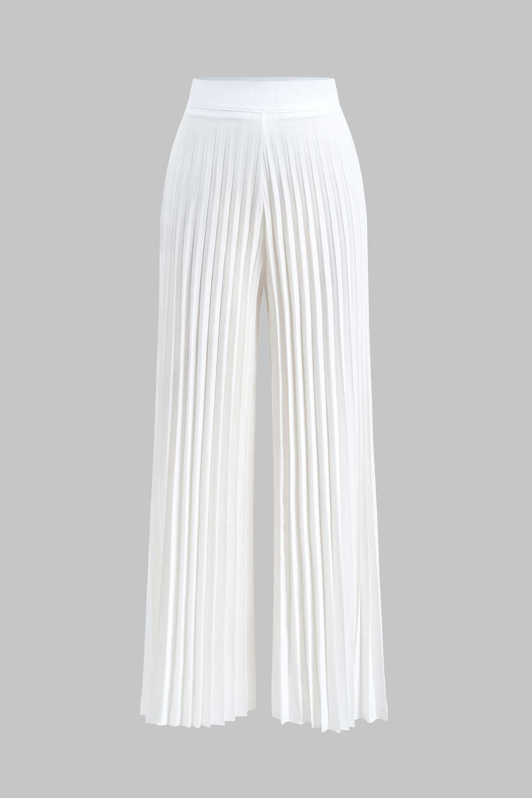 Conjunto Blusa Plisada De Contraste Y Pantalón Ancho
