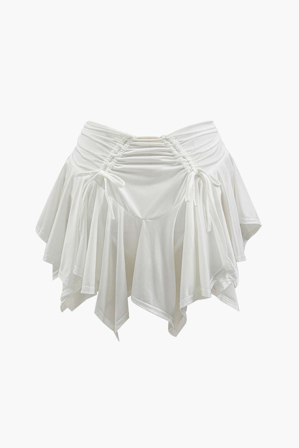 Falda Mini Asimétrica Con Cremallera Y Botones Elegantes