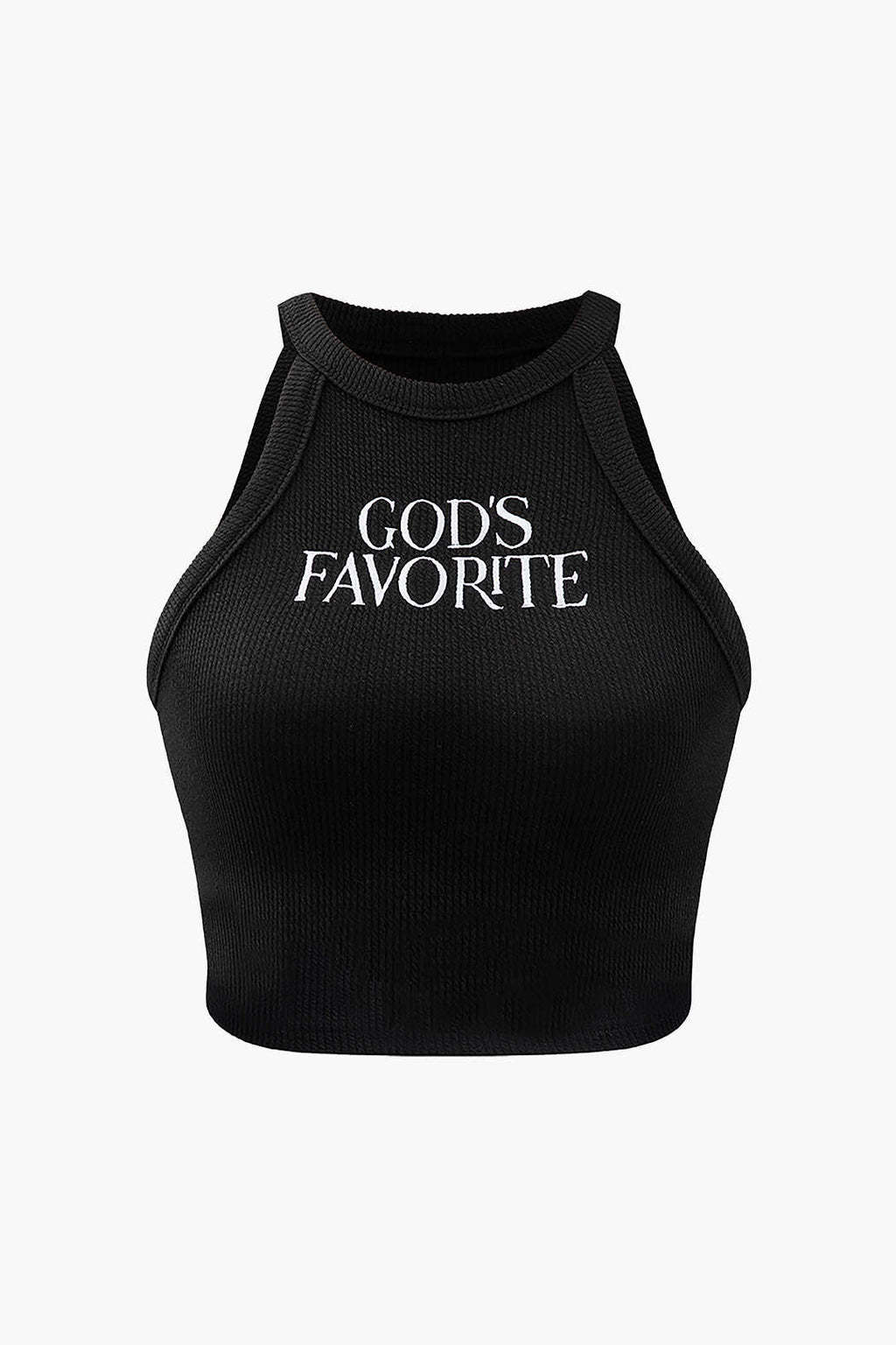 Camiseta Sin Mangas Favorita De Dios Silueta Minimalista