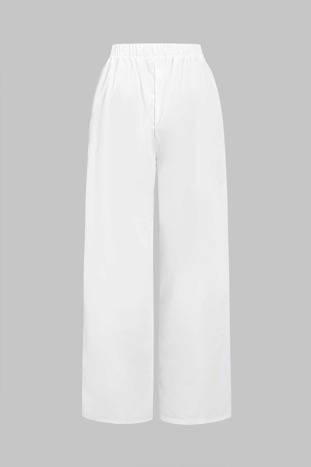 Pantalones Patchwork Con Detalle De Cinturón Elegantes
