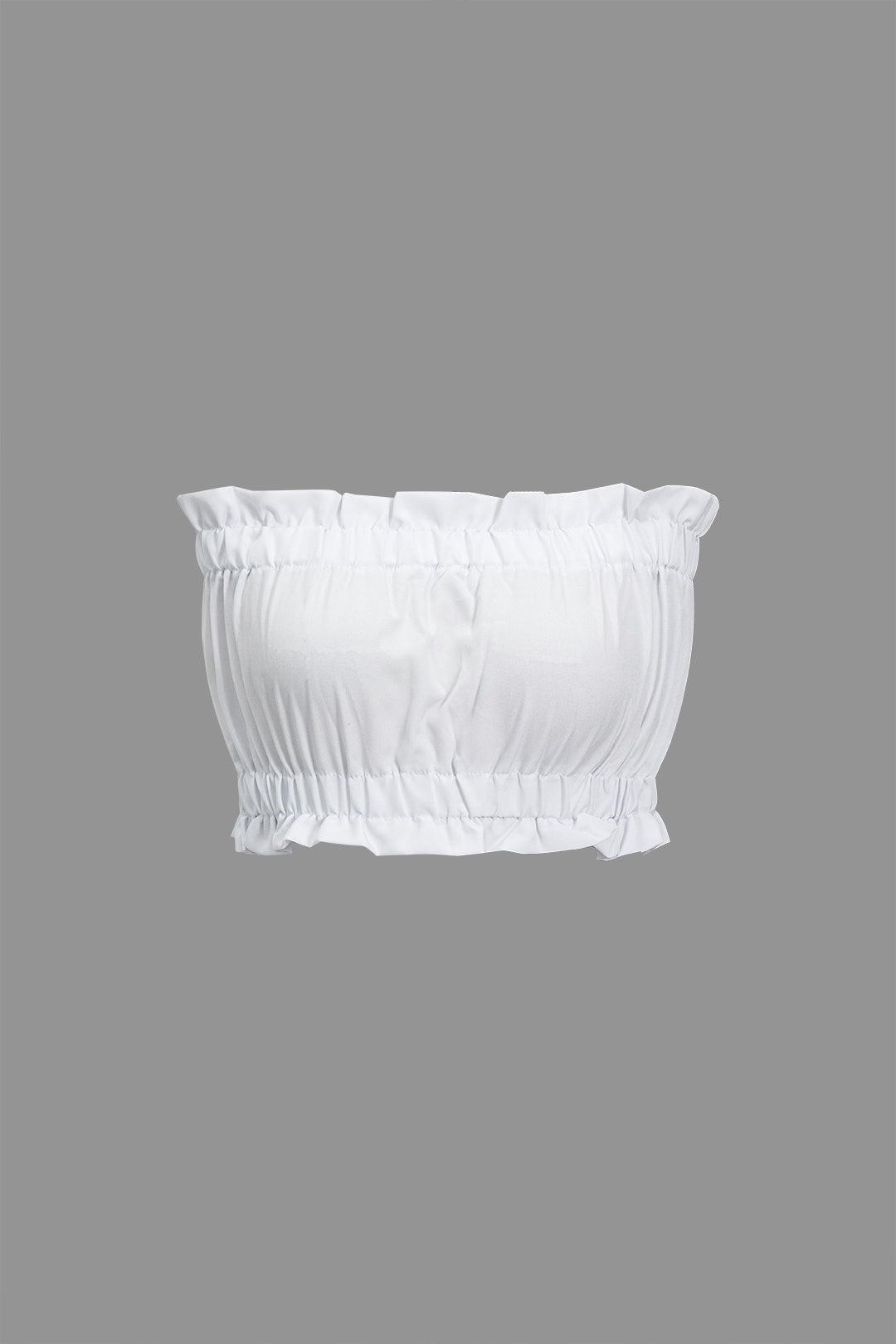 Conjunto Dos Piezas Top Volantes Y Pantalón Pierna Ancha