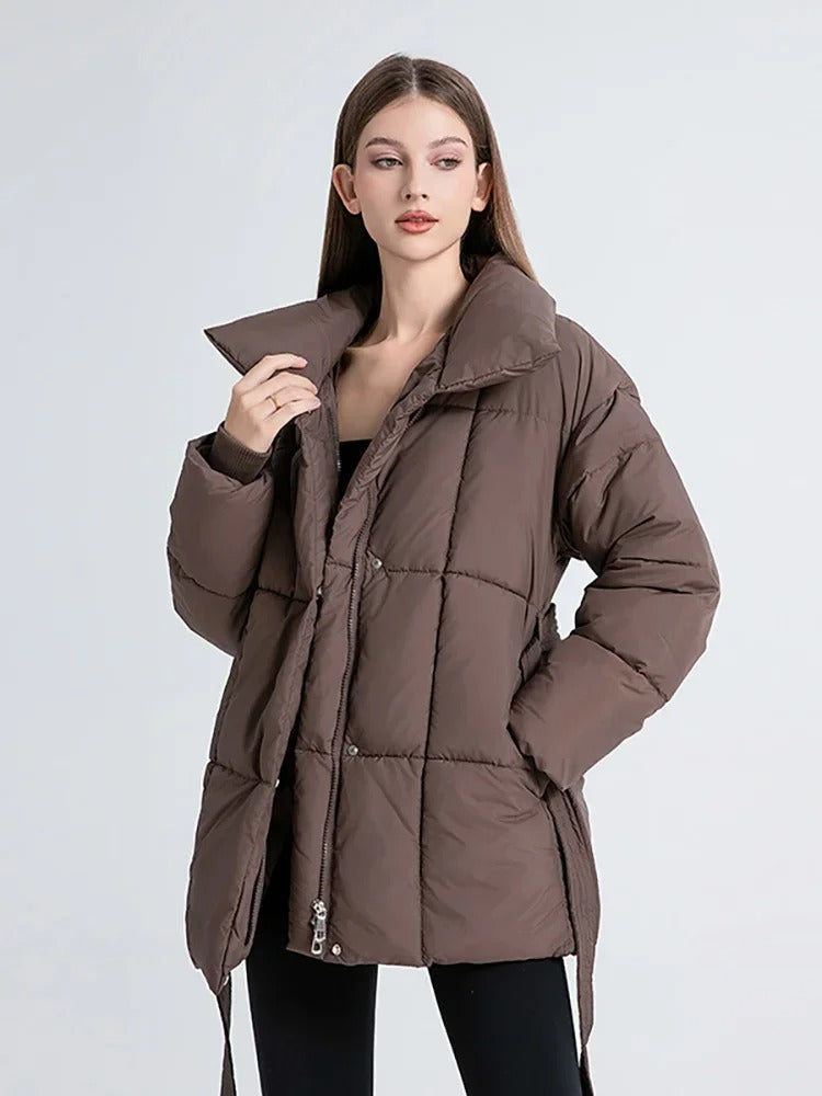 Abrigo Rasel Silueta Elegante Con Tela Suave Caliente